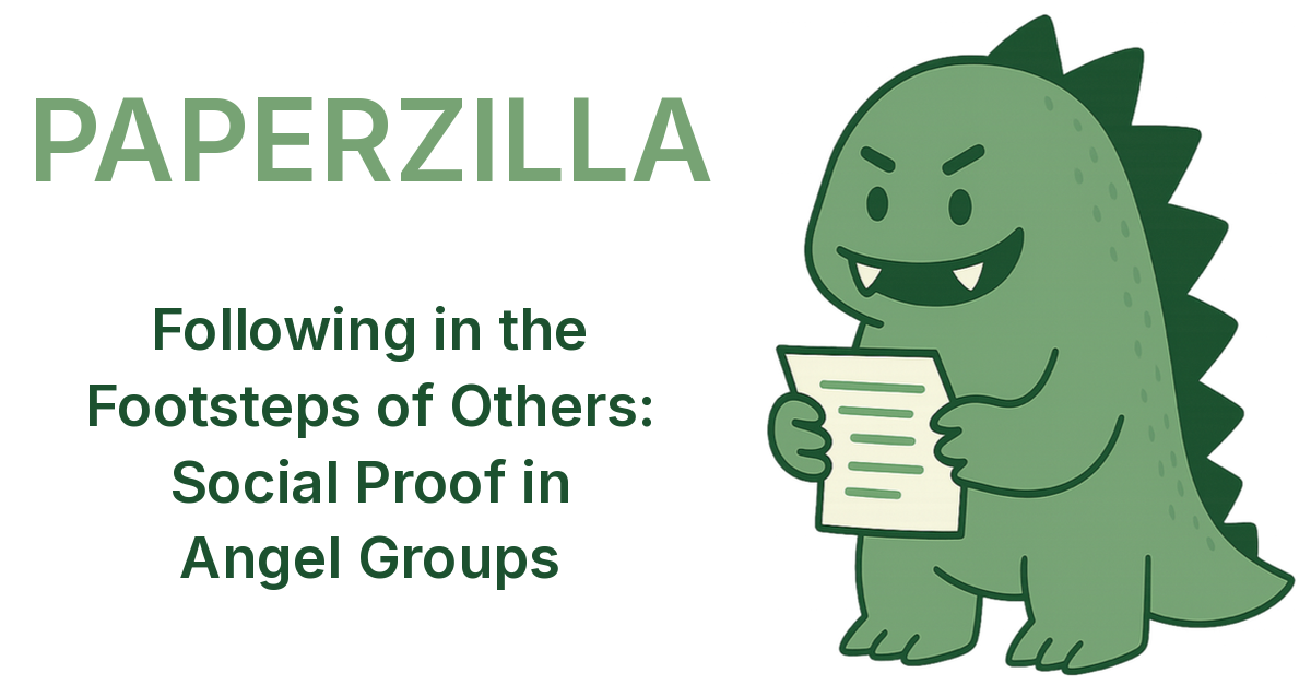 Following in the Footsteps of Others: Social Proof in Angel Groups ...